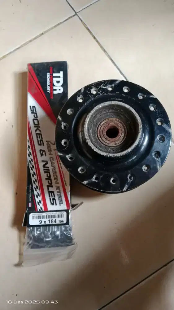 tromol depan Rx king+spoke 184 ring 18