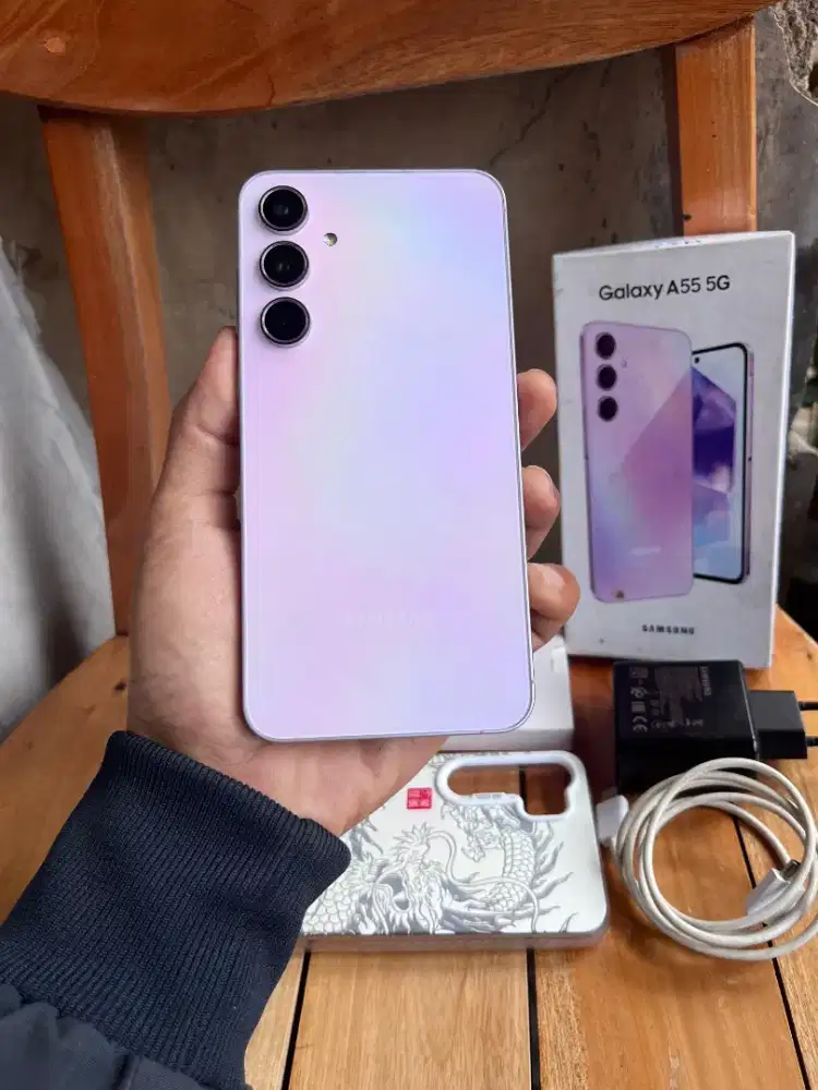 Samsung A55 5G 8/256 ex resmi sein warna PINK