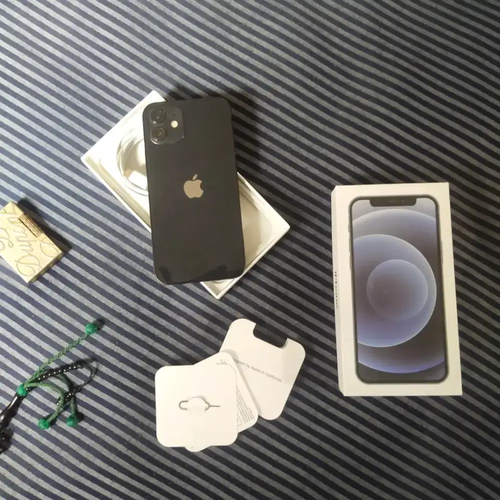 IPhone 12 64gb blaCk fulset mulus