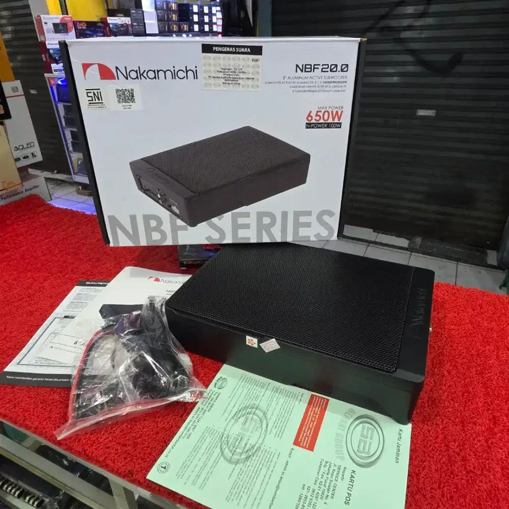 Subwoofer Kolong Aktif Nakamichi NBF SERIES NBF20.0 Subwoofer 8 in