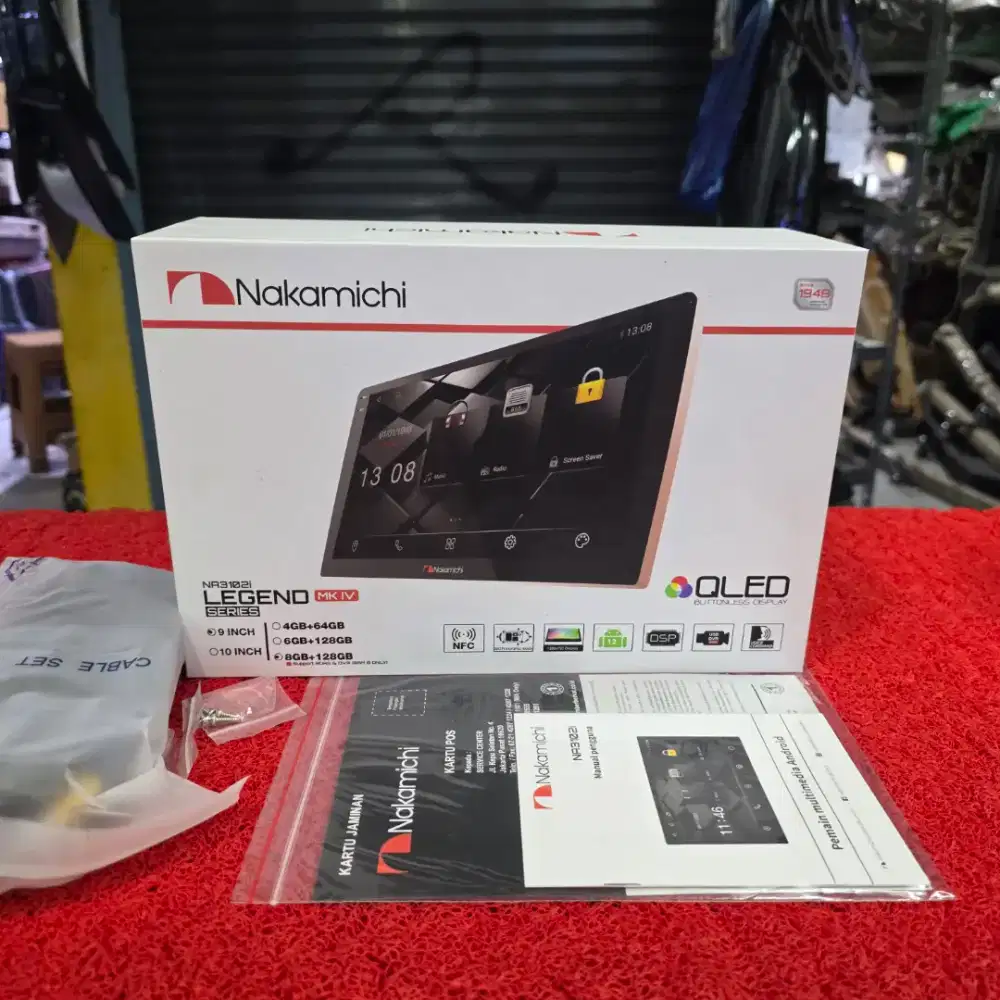 Head Unit Android Nakamichi NA3102i LEGEND SERIES MK IV 8GB+128GB 9 in