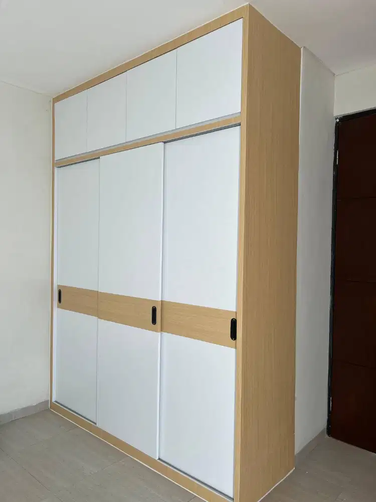 LEMARI PAKAIAN CUSTOM MINIMALIS SIDOARJO SURABAY