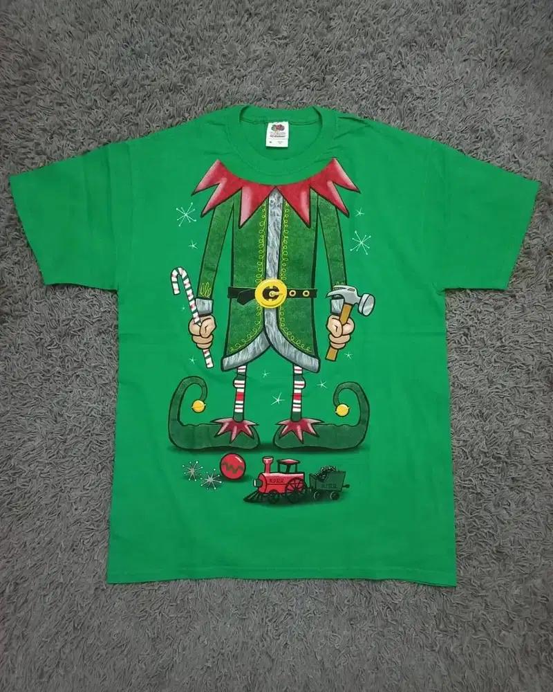 Christmas Tees - Fruit Of The Loom Green Grench (Rare)