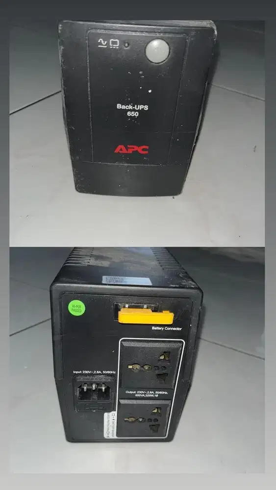 UPS APC 650VA 325W Lokasi Semarang