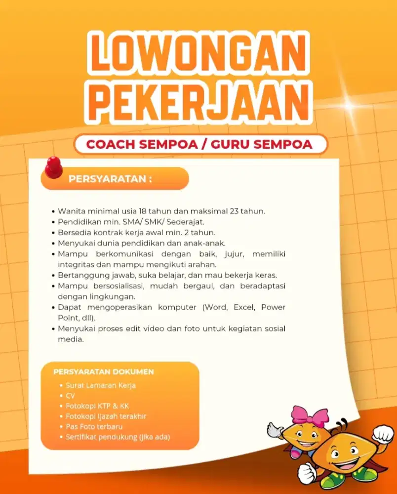 Lowongan Kerja Coach Sempoa
