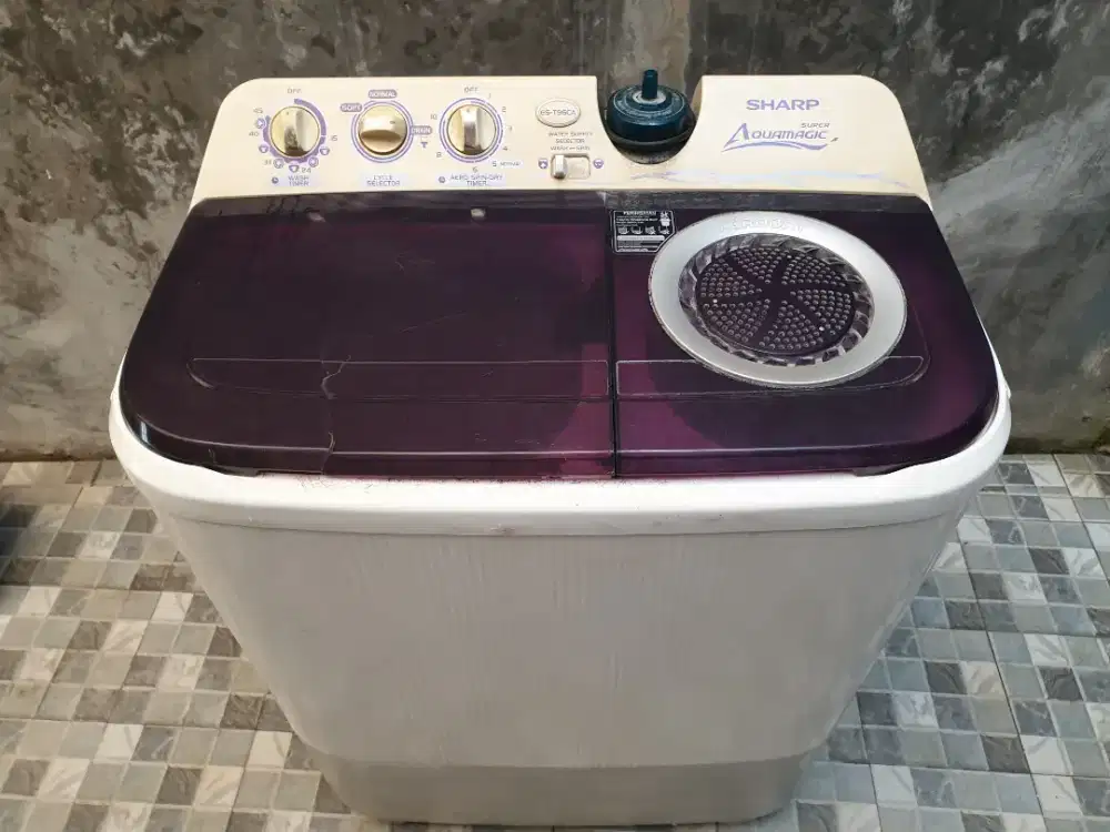 Mesin Cuci SHARP 2 tabung 9 kilo