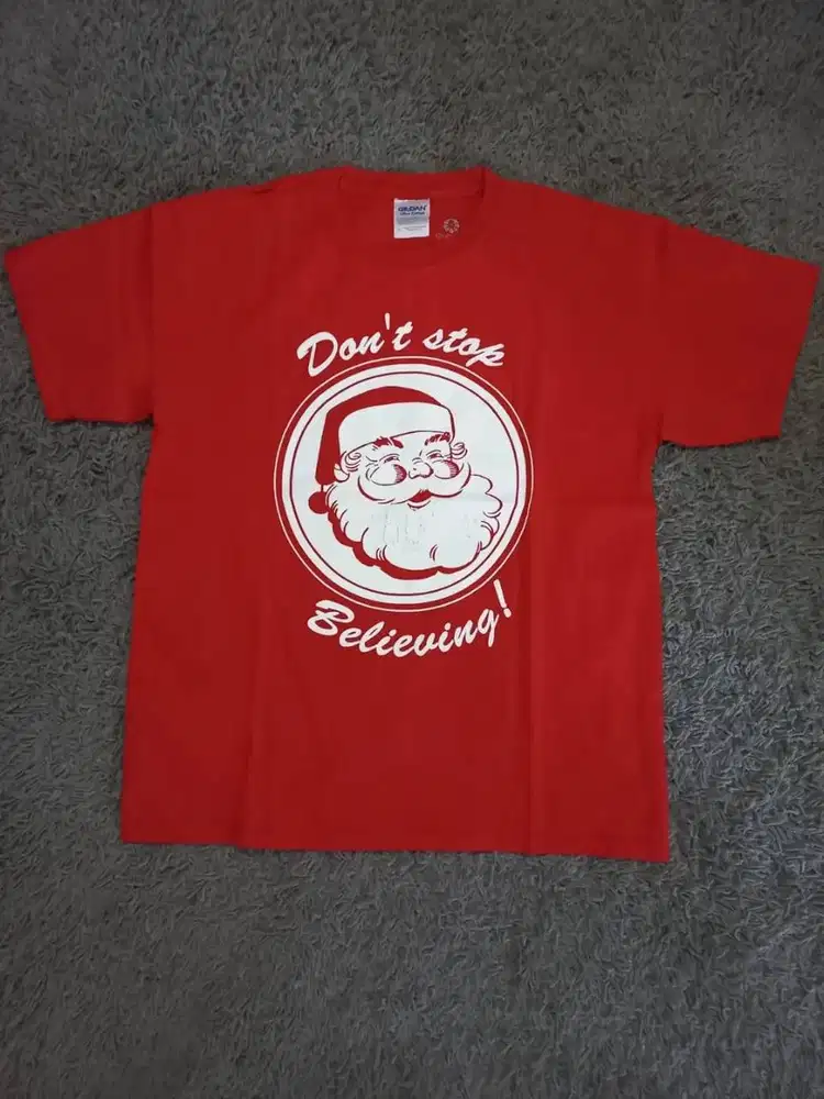 Christmas Tees - DON'T STOP BELIEVING! (Product of USA, Made in Haiti)