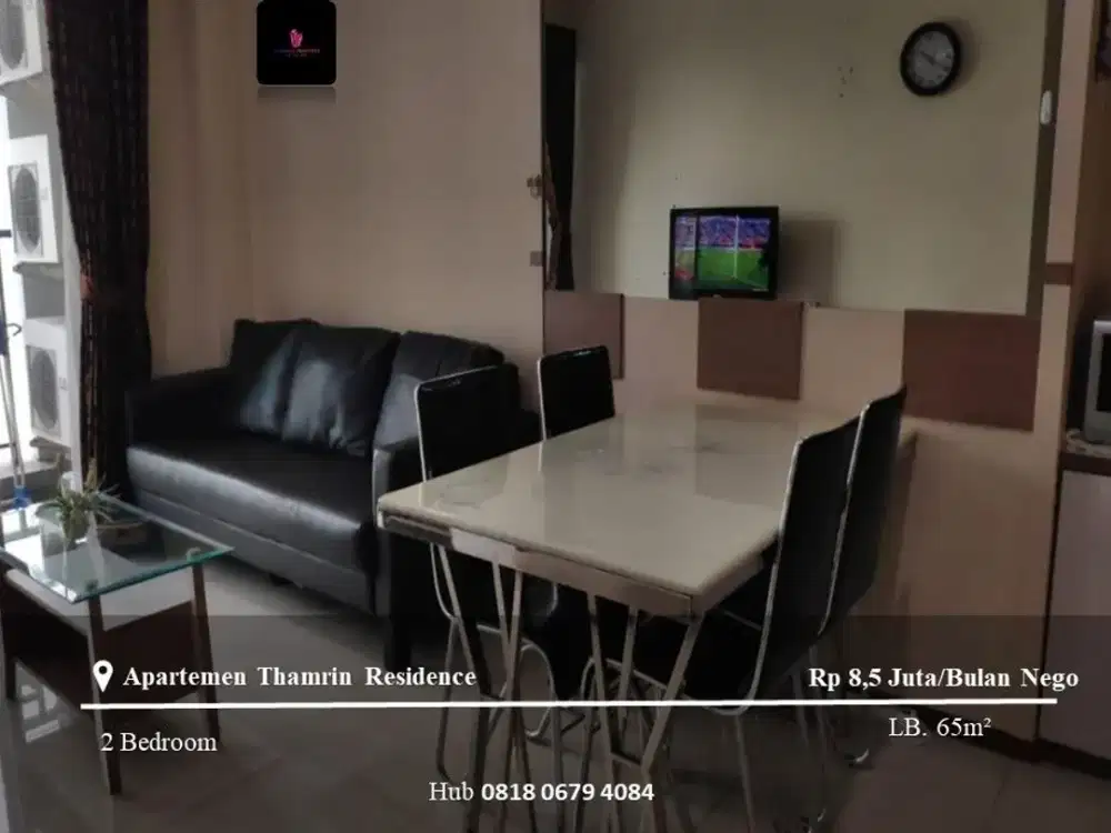 Disewakan Apartement Thamrin Residence 2BR Fully Furnished
