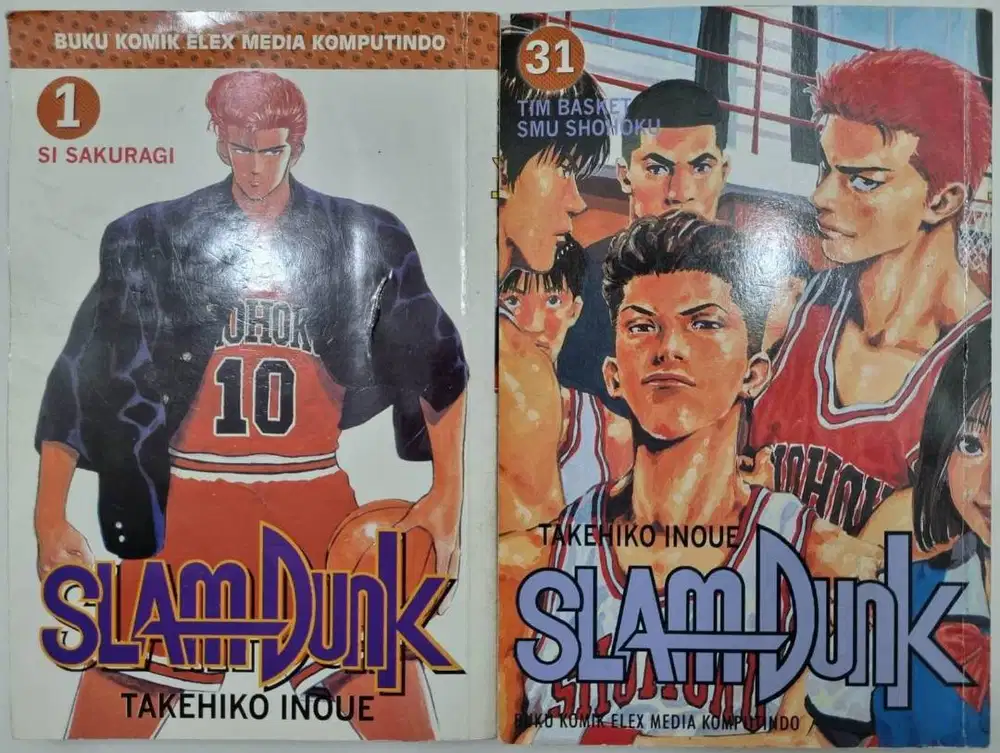 (Set) Slam Dunk Figure & Komik Elek Rukawa Akagi Mitsui Miyagi