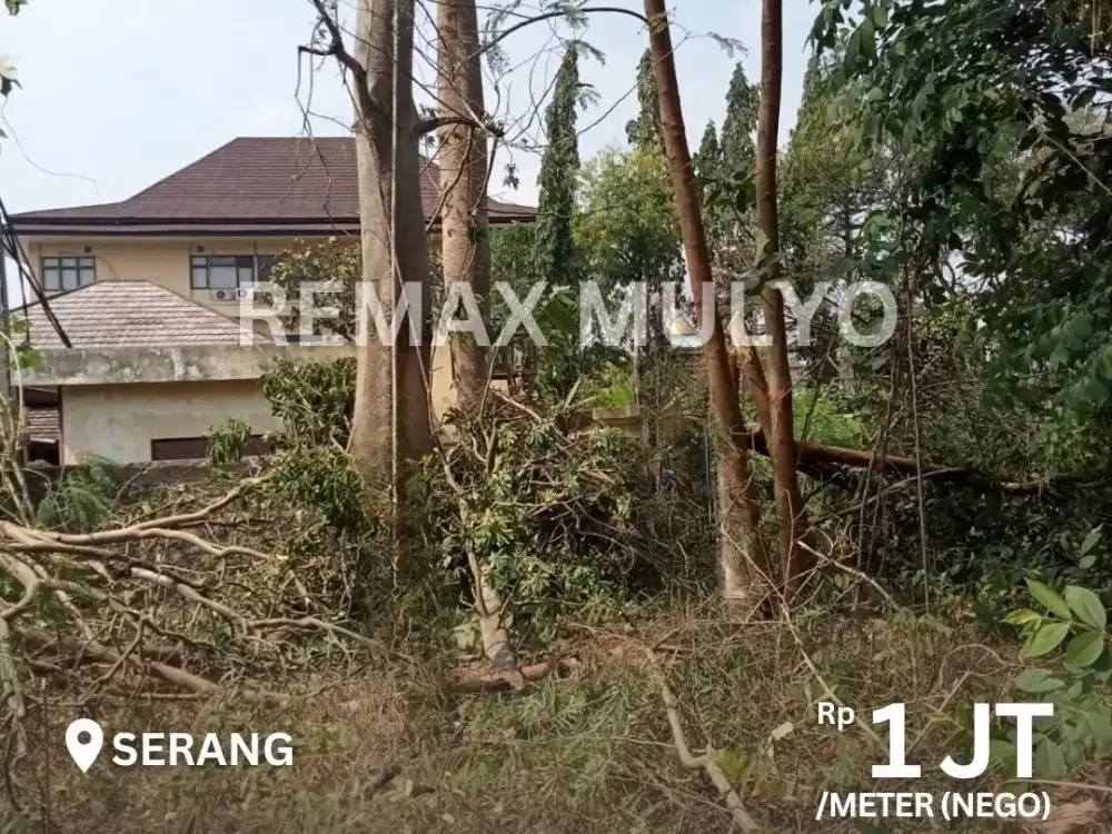 Dijual Tanah Pekarangan Seluas 2.024 m2 Wilayah Serang