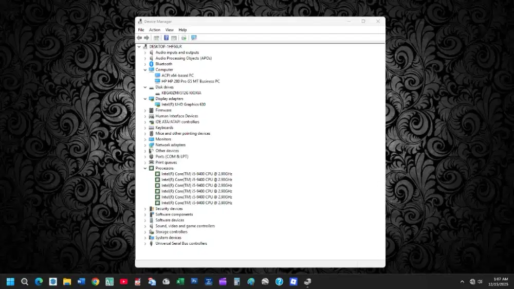 PC HP 280 pro G5 MT bussines