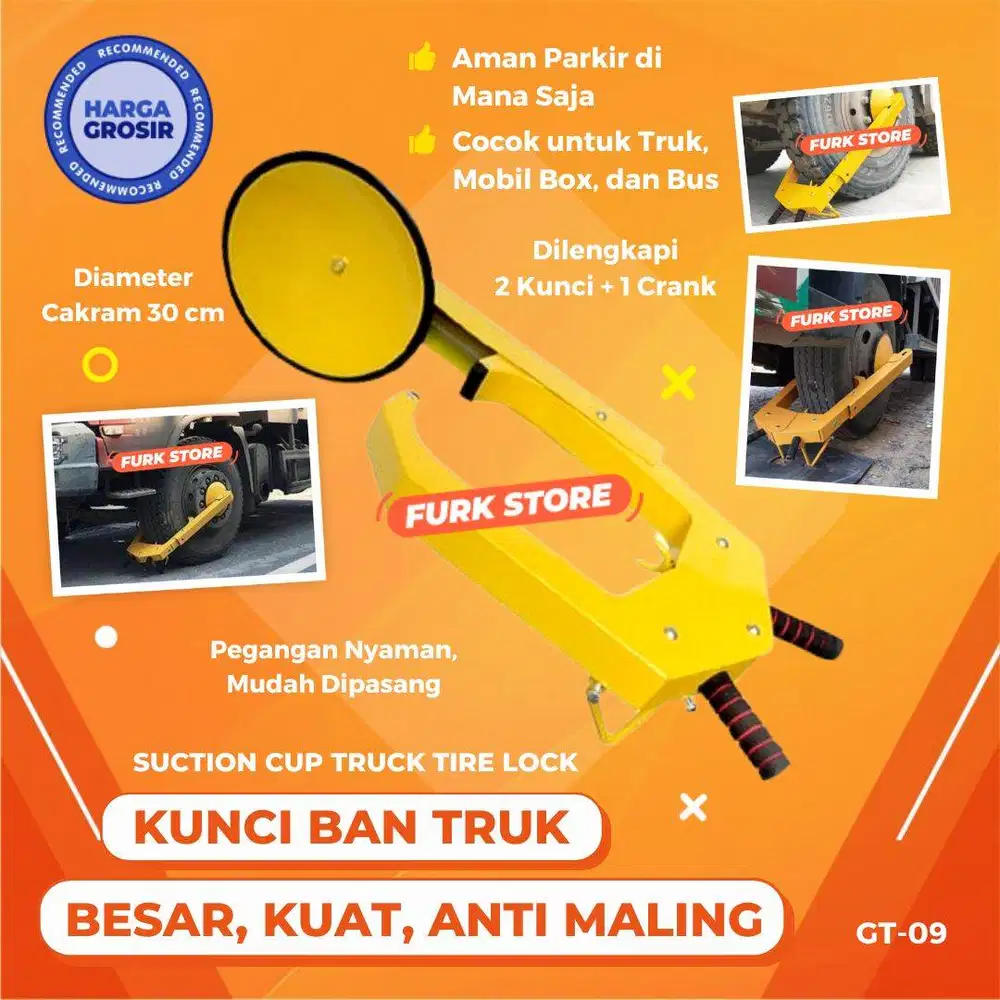 Gembok Roda Truk GT09 – Kunci Roda Truk |Pengaman Roda Truk