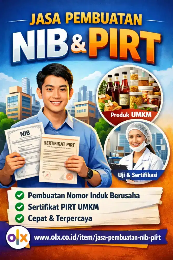 Jasa pembuatan NIB & Pirt