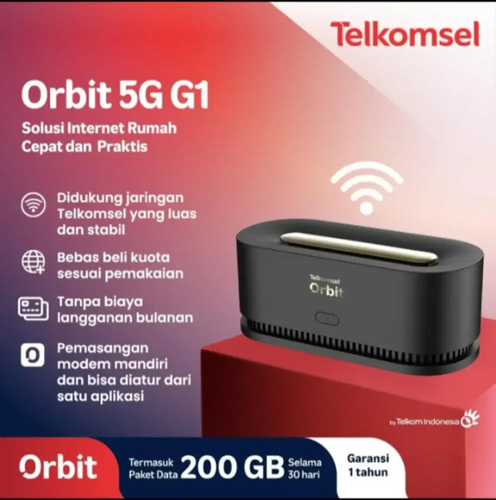 Telkomsel Orbit 5G G1 Modem Wifi 5G