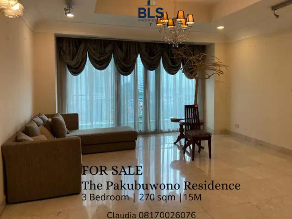 FOR SALE Apartment The Pakubuwono Residence 3BR