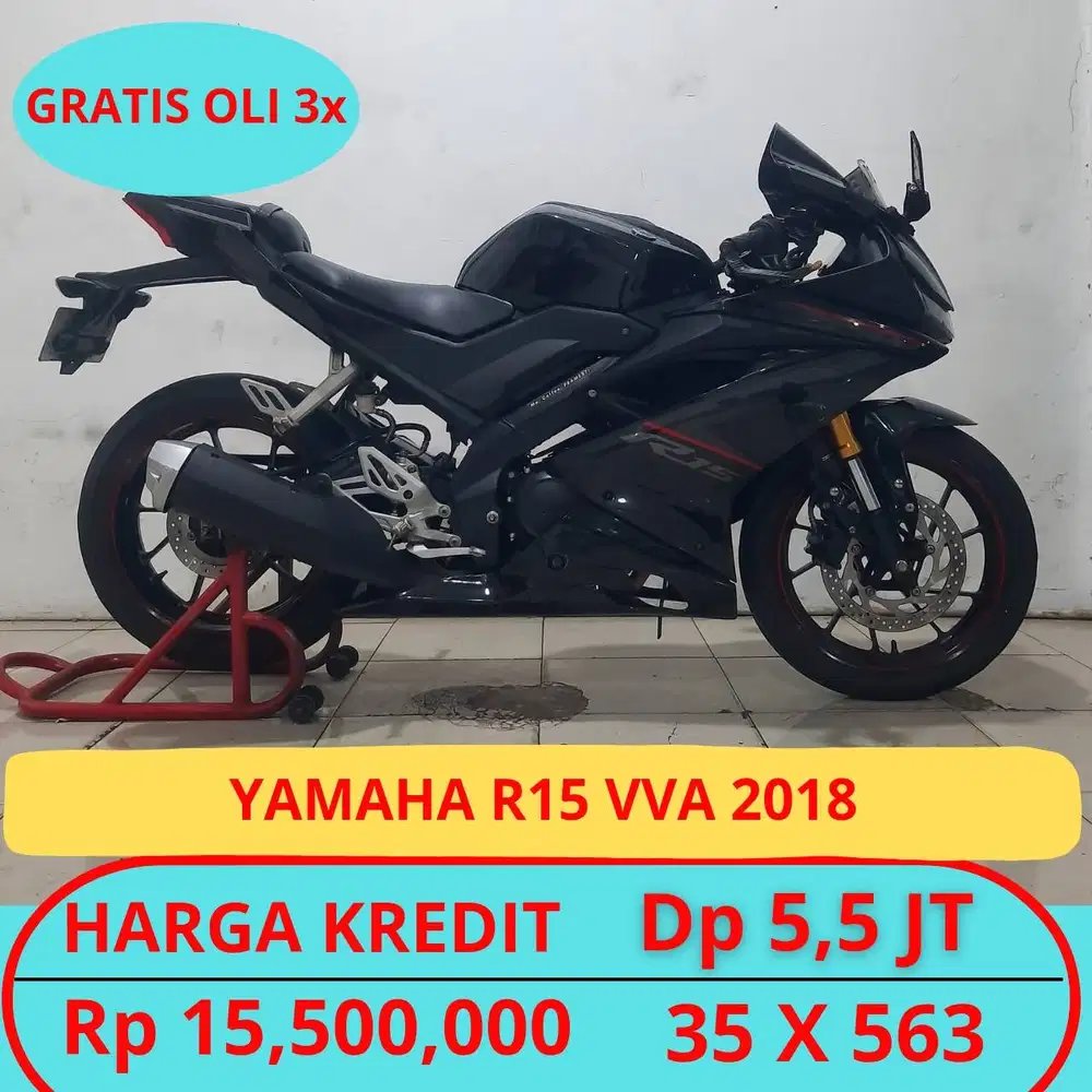 YAMAHA R15 VVA 2018 DP HANYA 5,5 JT GUYSS