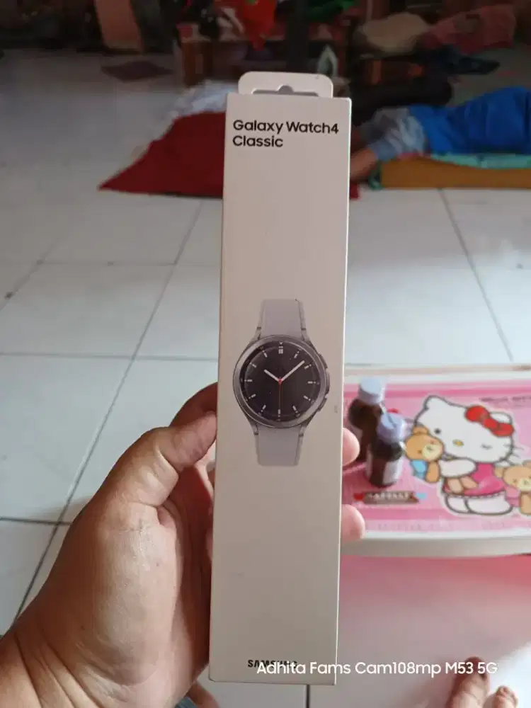 Samsung Watch 4 Classic Diameter 46 mm Silver Exs Sein Pake Sendiri