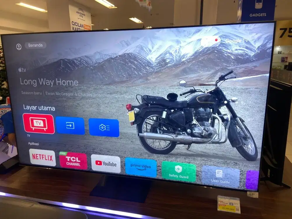 TCL GOOGLE TV 75inch MINILED