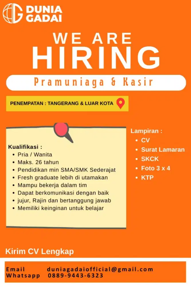 Lowongan kerja Tangerang