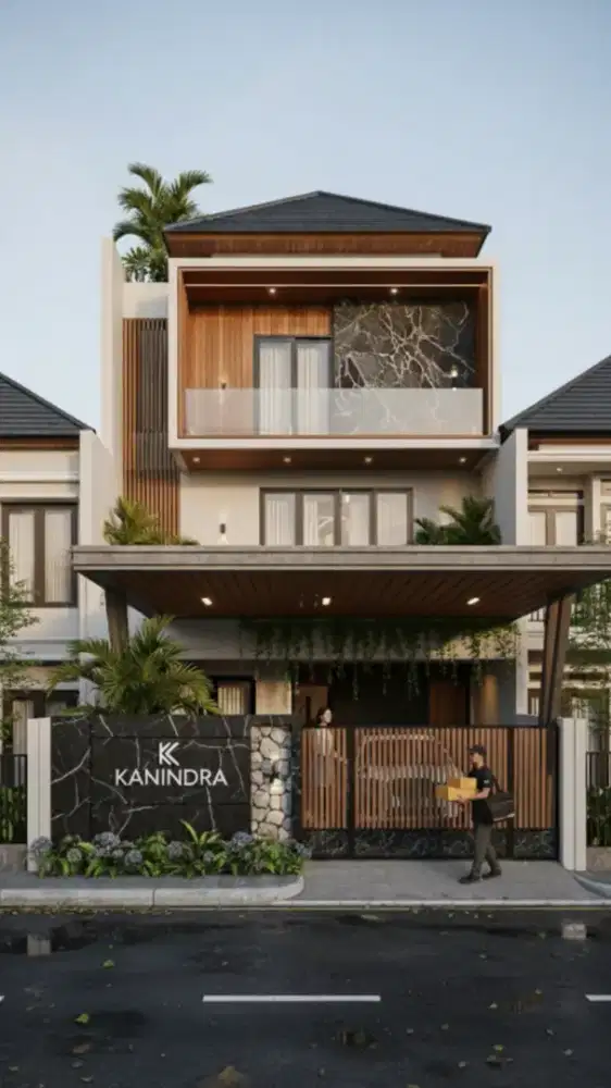 Taman exterior facade - jasa bangun arsitek