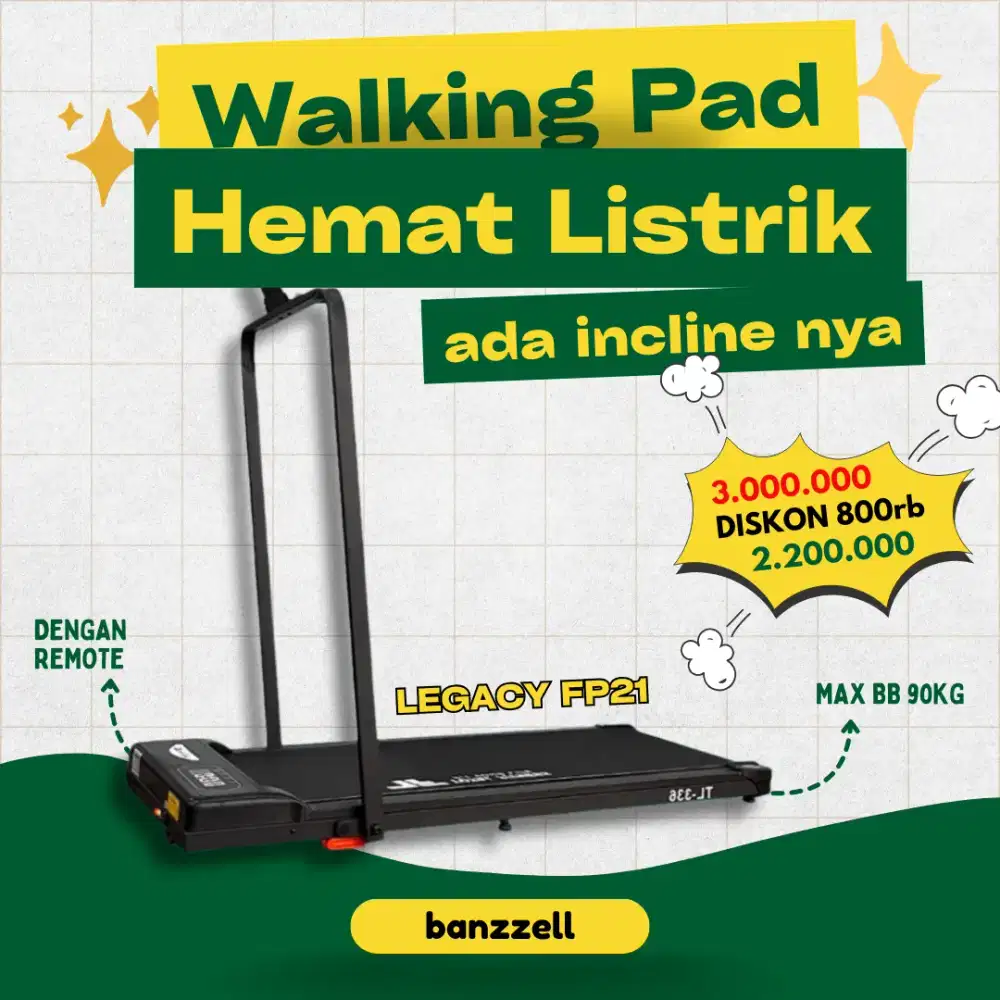 Treadmill walking pad elektrik solusi olahraga di rumah