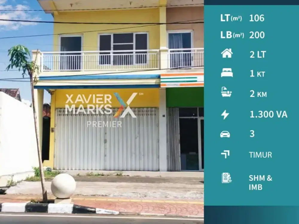 Ruko 2 Lt dekat Alun Alun Super Strategis di Kota Batu