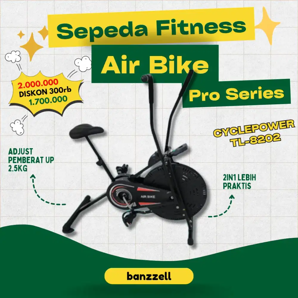 Sepeda statis / sepeda olahraga fitnes cocok buat olahraga dan terapi