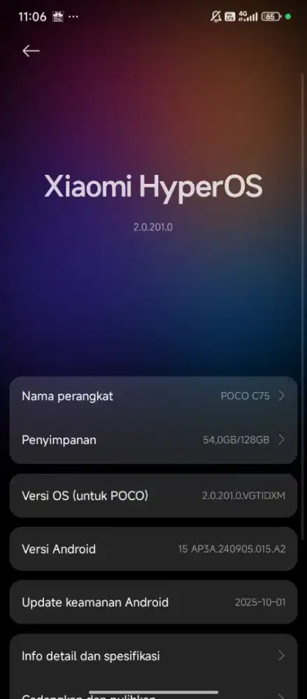 Poco C75 6/128 gb