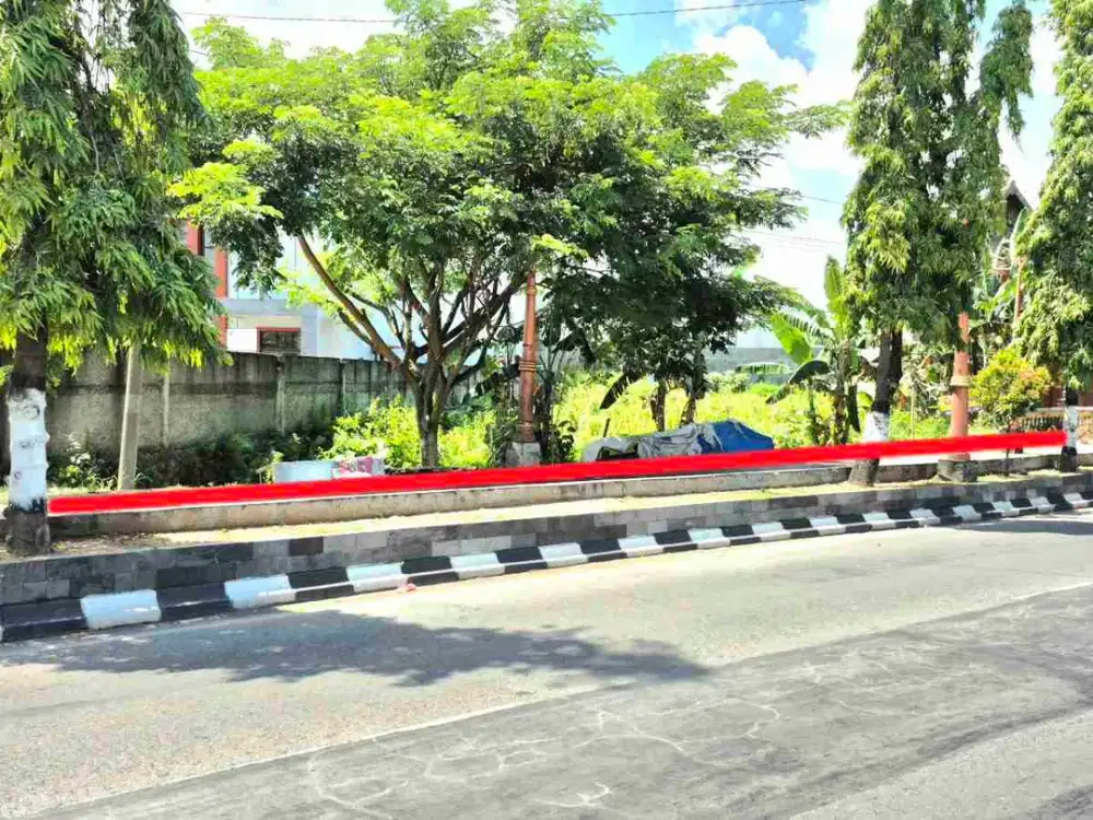 Tanah Komersiil Pinggir Jalan Raya Sukoharjo Solo untuk Usaha Strategis