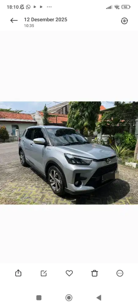 DP Minim angsuran Ringan Toyota Raize G 1,0 turbo 2021 siap pakai