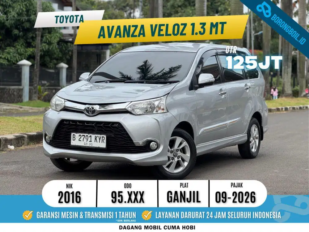 TOYOTA AVANZA VELOZ 1.3CC MT 2016