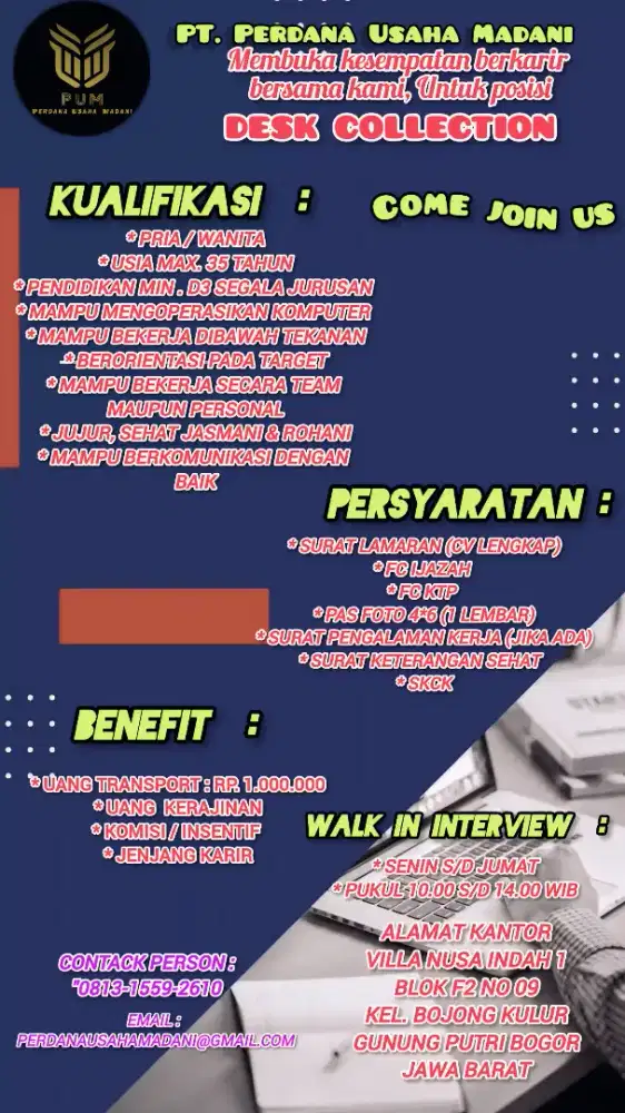 Lowongan Desk Collection