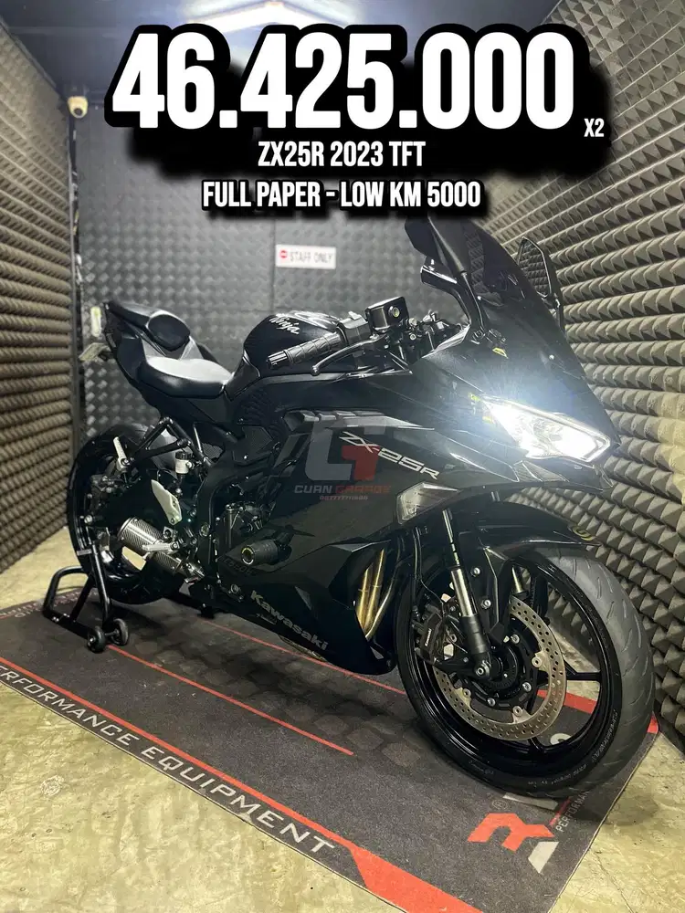 ZX25R OR ZX 25 R 2023 TFT LOW KM 5XXX NON ABS MODIF RAWATAN SUPERB UNI