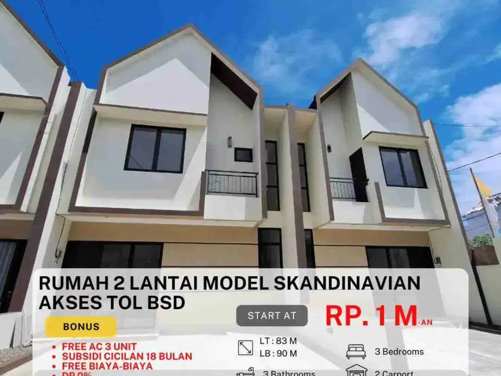 Rumah Dijual Nego KPR Strategis Cluster Pamulang