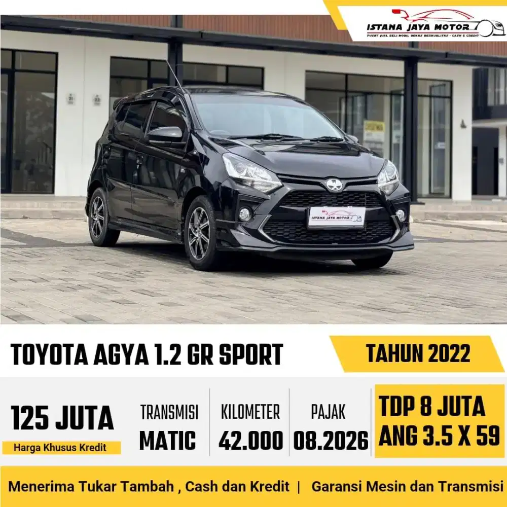 Toyota Agya 1.2 GR sport at 2022