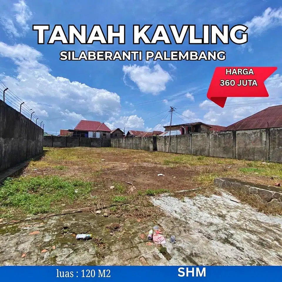 Dijual Tanah Murah di Silaberanti Plaju Palembang