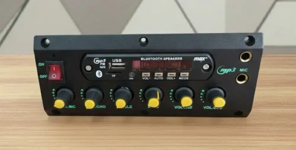 Kit Power Amplifier Speaker Aktif Bluetooth Karaoke Sub + Echo