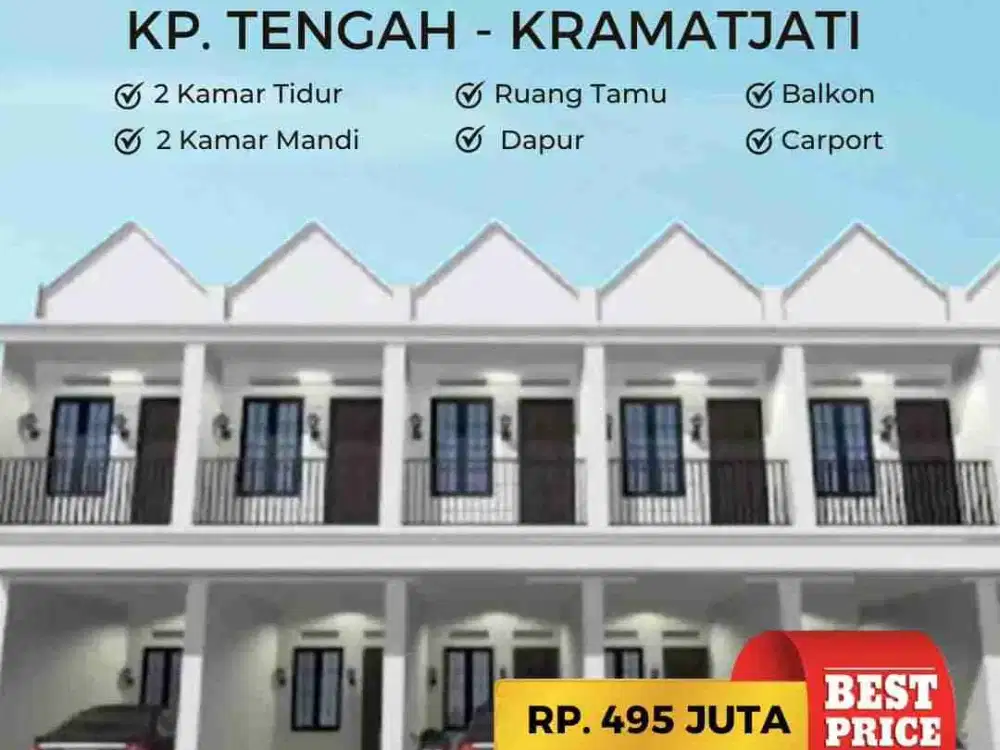 RUMAH MURAH DUA LANTAI DLM CLUSTER DI CONDET JAKARTA TIMUR