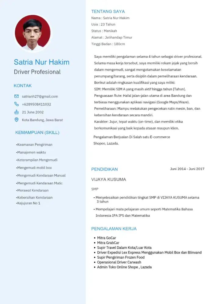 Mencari Pekerjaan Driver