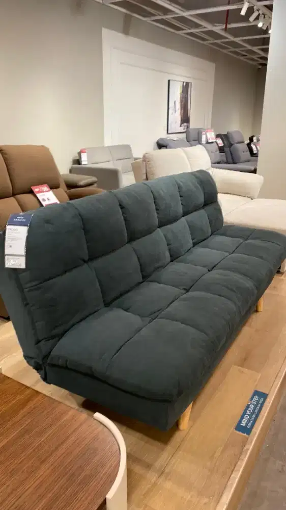 Promo Cicilan 0% Sofa Bed - Charcoal. Material Rubber Wood