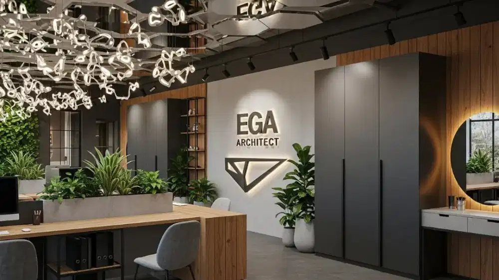 Interior jasa arsitek wardrope modern