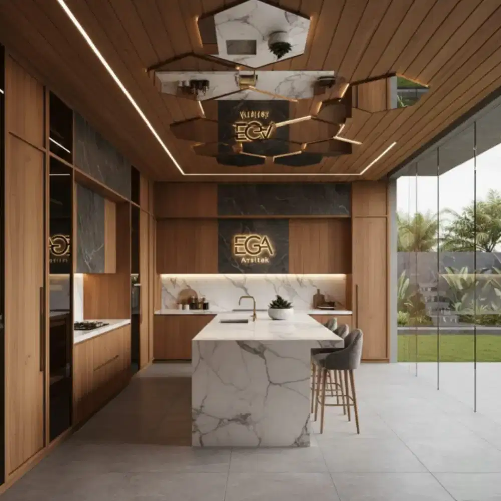 Interior modern - jasa arsitek backdrop