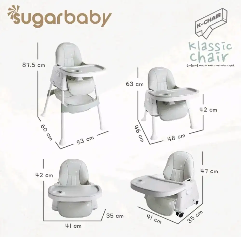 JUAL CEPAT High Chair Sugarbaby K-Chair 6in1 (NEW)