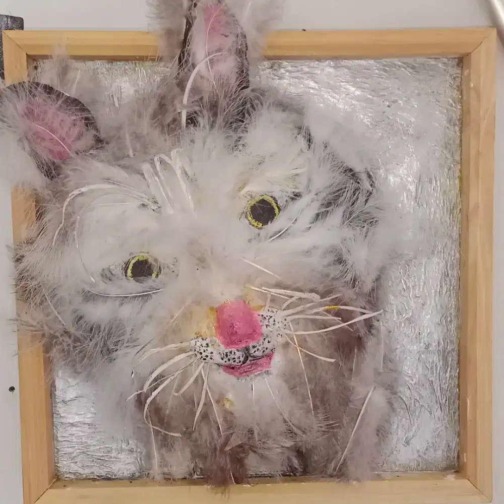 Lukisan futuristik 3D wajah