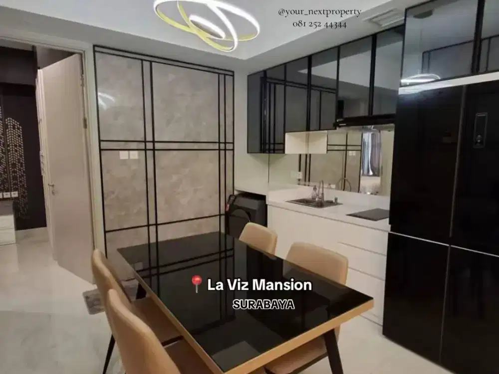 Unit Apartemen Mewah 2BR La Viz Mansion, Superblok Pakuwon Indah Kota Surabaya