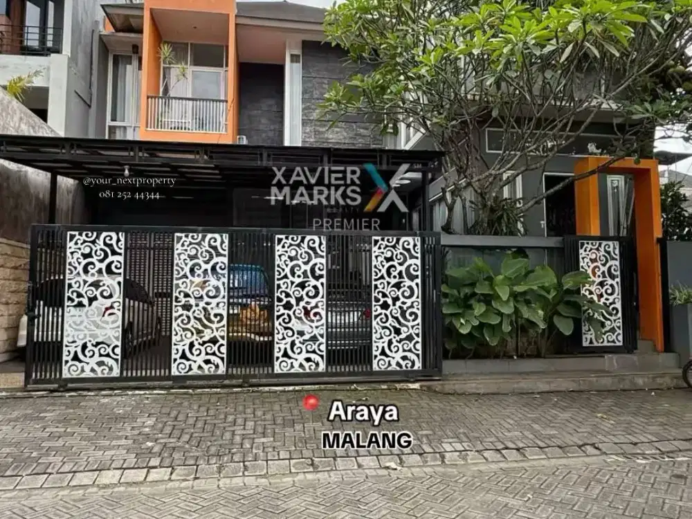 Rumah Furnished Plus Private Pool Di Boulevard Cluster Golf, Kota Araya Malang