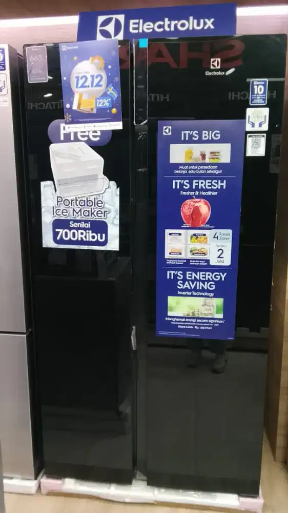 Kulkas Electrolux 2 pintu cicilan pakai home credit bayar bulan depan