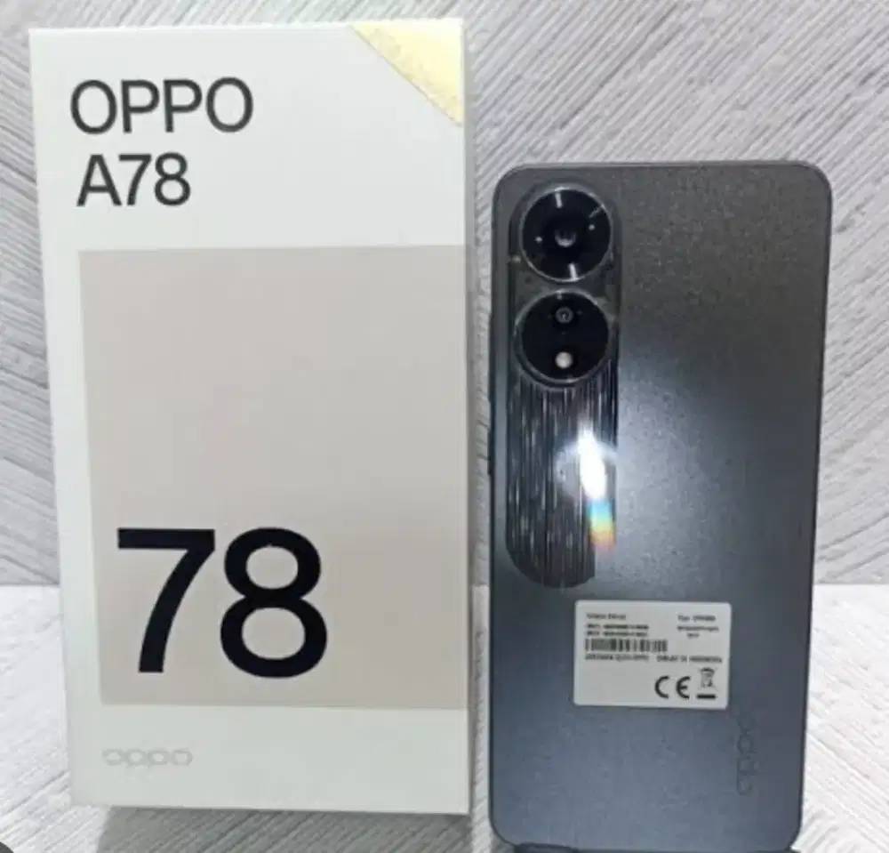 Murah hp oppo A78 8/256 lkp, bs TT