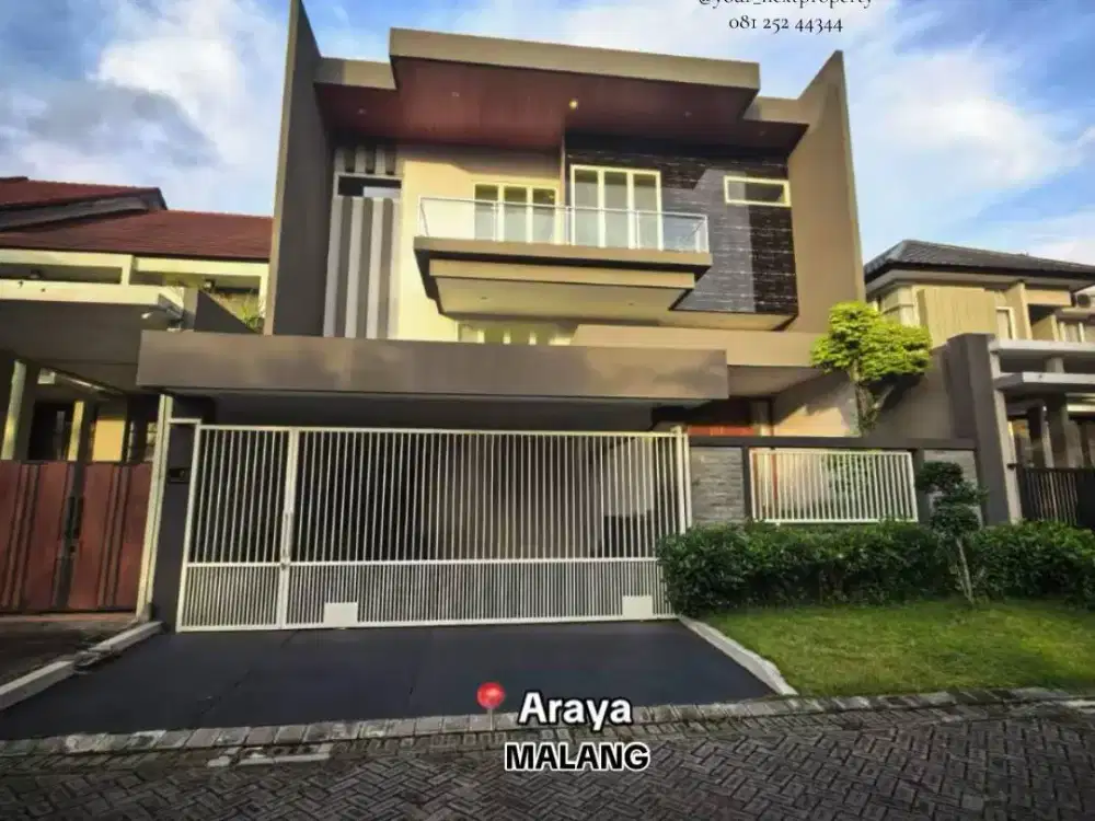 Rumah Baru Mewah Di Greenwood Boulevard Araya Malang