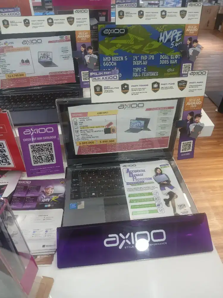 Promo cicilan Laptop Axio Hype 3 ram 8 ssd 128gb